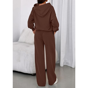 Women's Streetwear Tracksuit Set Oversized Hoodie and Sweatpants Factory Direct Supply - Product Image 4
