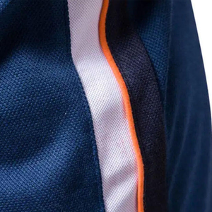 Polo en tricot à manches courtes pour homme, couleur unie gris, respirant, design décontracté - Product Image 6