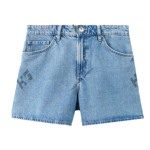 Shorts de Mezclilla al por Mayor, Shorts Casuales de Algodón, Shorts de Mezclilla con Logotipo Personalizado, Proveedor de Shorts de Mezclilla de Alta Calidad, Shorts de Mezclilla Rotos para Mujer - Product Image 1