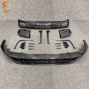 2021 Audi <span class=keywords><strong>Q8</strong></span> <span class=keywords><strong>Abt</strong></span> Kit de cuerpo de fibra de carbono con labio delantero Difusor trasero Alerón Tubo de escape-Nueva condición - Product Image 1