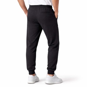 Pantalones Deportivos Negros Personalizados para Hombre, con Estampado Gráfico de Calavera, Mezcla de Algodón, Corte Ajustado, Estilo Urbano, Casuales, con Bolsillos - Product Image 2