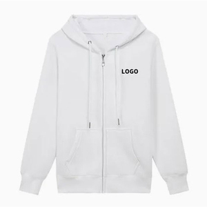Wholesale Sweatshirt Custom Puff Printing Logo Winter Heavyweight Zipup Hoodie for Men and Women Streetwear by Manufacturers - Product Image 5