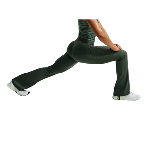 Leggings de yoga évasés à taille haute élastique pour femmes, séchage rapide, extensibles dans quatre directions, écologiques, longueur intégrale, vêtements de sport - Product Image 2