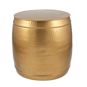 Attractive Prices Hammered Metal Cylinder <b>Stool</b> Industrial Design Handmade Home Furniture Living Room Decor - Product Image 3