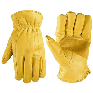 Safety Winter Genuine <b>Leather</b> <b>Gloves</b> <b>Fur</b> <b>Lined</b> Thermal Wrist Length Eco-Friendly Anti-Heat Breathable Daily Use for Gardening - Product Image 3