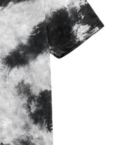 Customized <b>Black</b> White <b>Tie</b> Dye T Shirt <b>Men</b> Cotton Crew Neck Short Sleeve Vintage Wash Tee Streetwear Casual Summer Wear <b>Mens</b> OEM - Product Image 4