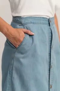 Vintage High Waist Casual Denim Skirt for Women Summer Fashion Knee-Length Breathable Embroidery Quick Dry Anti-Wrinkle - Product Image 6