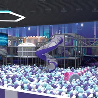 Équipement de terrain de jeu intérieur pour enfants sur le thème de l'espace, terrain de jeu intérieur, jeu souple, équipement d'amusement intérieur