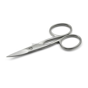 Premium Quality German Stainless CE Certified Left Hand Use Strong Nail Cutting <b>Scissors</b> Curved Blade Very Sharp <b>Cuticle</b> <b>Scissor</b> - Product Image 2