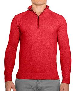 Pull à col roulé imprimé avec fermeture éclair quart de tour, tenue décontractée d'hiver, pull de sport pour homme, en coton molletonné, écologique - Product Image 1