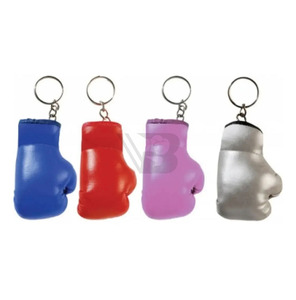 Porte-clés en cuir PU et métal avec boule en plastique en forme de cercle, mini-gant de boxe personnalisé avec logo imprimé, porte-clés promotionnel - Product Image 6