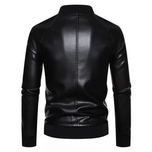 Casual Wear Men Leather <b>Jacket</b> Streetwear New Fashion Comfortable Men Leather <b>jacket</b> for men - Product Image 3