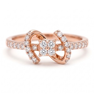 Bague de fiançailles solitaire en diamant de laboratoire mignon, taille brillant, couleur F, monture closée, or 14-22 carats, certifiée par un tiers - Product Image 1