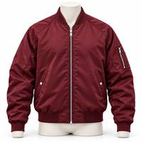 Blouson Bomber Unisexe Streetwear Moderne avec Fermeture Éclair Intégrale et Col Côtelé – Vêtement d'Extérieur Décontracté Idéal pour les Voyages