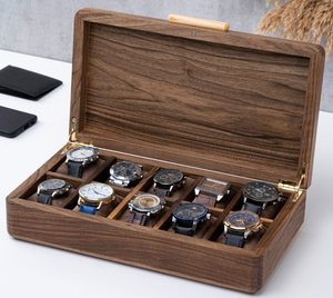 Nouvelles Boîtes à Montres Artisanales en Bois – Organisateur Haut de Gamme pour Montres et Bracelets – Boîte de Rangement à Prix Incroyable - Product Image 1