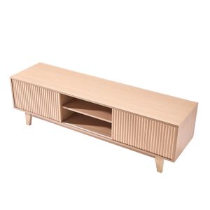 Mobile TV Boho con Ripiani Regolabili e Spazio Aperto, Consolle Multimediale da 59 Pollici, Capacità di Carico 350 Libbre - Product Image 1