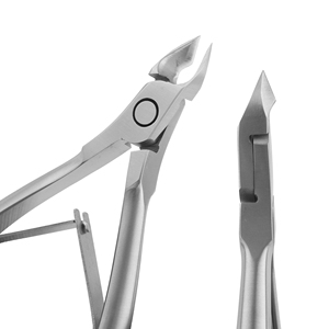 STAHLMANN PRO. Customized Professional Stainless Steel Dull Finish Sharp Blade Wide Jaw Opening Cuticle Nipper Finger <b>Toe</b> Nail - Product Image 4