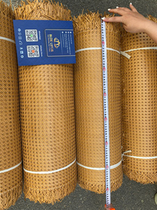 Lightweight Rattan Webbing Cane Sustainable Handwoven Rectangle Roll for <b>Shelf</b> <b>Inserts</b> and Decorative Panel Covering - Product Image 6