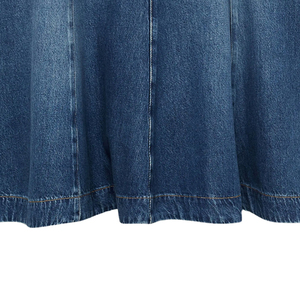 Premium Quality Custom Pattern <b>Material</b> Cotton <b>Denim</b> Skirts Customized Logo Breathable <b>Denim</b> Skirts for Female OEM Service - Product Image 5