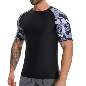 Custom Short Sleeve <b>Surf</b> Logo MMA BJJ Compression Shirt Sublimated Jiu Jitsu Rash Guard UPF50 Breathable Wholesale - Product Image 1