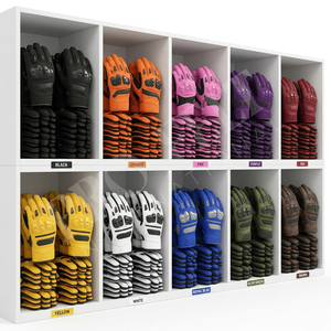 Outdoor Riding Hand Safety Motorcycle Gloves <b>Full</b> Finger Protective Anti <b>Slip</b> Touchscreen Breathable Motorbike Racing Gloves - Product Image 1