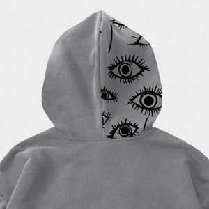 High Quality Custom Summer Heavyweight Cotton Fleece Oversized Fit Pullover Hoodie with Silk Screen Printing Pattern Streetwear - Product Image 4