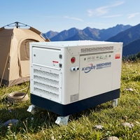 Geräuscharme Erdgasgeneratoren 5kW 8kW 10kW 12kW 15kW 20kW Benzin/LPG/LNG Leise Benzin-Generatoren für Notstromversorgung
