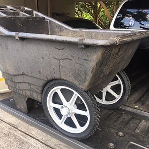 Set di 10 Ruote e Pneumatici in Plastica da 12 Pollici con Raggi, Ruote di Ricambio Universali per Tosaerba e Carrelli Fai-da-Te - Product Image 2