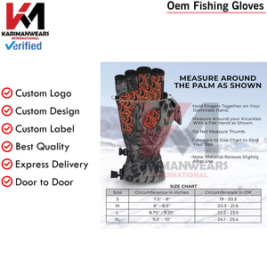 Gants de pêche OEM pour la pêche en surf et les sorties en bateau avec doigts flexibles, adhérence durable, vente en gros, logo personnalisé - Product Image 3
