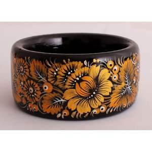 Juego de Brazaletes de Madera Tradicionales Hechos a Mano para Mujer, Accesorios de Moda Étnicos Pintados con Fornituras de Joyería - Product Image 4