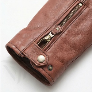 Chaleco de Cuero Vacuno Genuino para Hombre, Chaqueta sin Mangas Casual de Invierno, Prenda Exterior de Moda para Motociclistas, Nuevo - Product Image 6