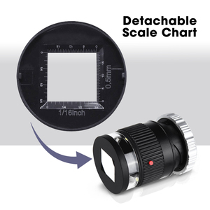 Loupe à échelle 10x avec éclairage LED et UV pour bijoutier, gemmes - Product Image 5