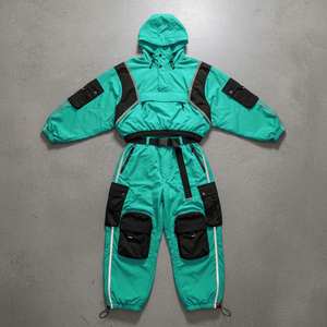 Conjunto Deportivo Personalizado para Hombre, con Capucha y Media Cremallera, para Entrenamiento al Aire Libre, Ligero, de Dos Piezas, al por Mayor - Product Image 3