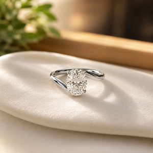 Bague de Fiançailles Solitaire en Argent Sterling 925, Élégante Forme Ovale, Diamant, Bague d'Anniversaire, Bijou de Promesse en Moissanite pour Femme - Product Image 1