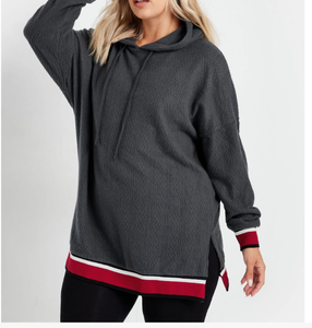 Sweat-shirt en polaire 400g, doux et chaud, avec logo personnalisé, haute qualité, style crop top à manches longues pour femmes - Product Image 6