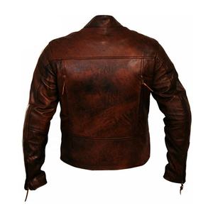 Venta al por mayor al aire libre de invierno de moda casual de color personalizado transpirable hombres motocicleta chaquetas de cuero - Product Image 2