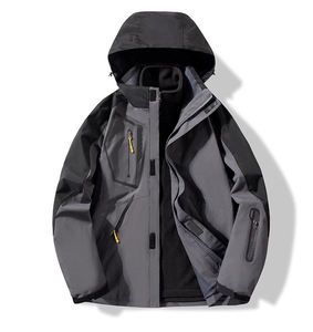 Veste coupe-vent unisexe personnalisée avec logo OEM ODM, imperméable, softshell, pour le ski, la randonnée et les activités de plein air - Product Image 1