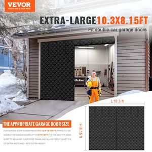 Kit d'isolation hivernale pour porte de garage Écran de 10.3x8.14 pieds pour une meilleure isolation Efficacité énergétique et confort - Product Image 2