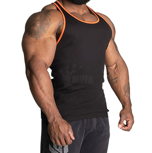 Custom Bodybuilding Stringer tank Tops <b>Mens</b> Gym <b>Singlets</b> Stringer Cotton Activewear Fitness Wear Muscle Sleeveless Stringers - Product Image 3