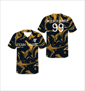 Camiseta de Béisbol Sublimada Personalizada con Cuello en V, Estampado Geométrico, Poliéster que Absorbe la Humedad, Manga Corta, para Hombre, Adulto, Todas las Temporadas - Product Image 5