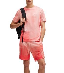 Pantalones cortos informales transpirables sólidos de malla con estampado floral logotipo personalizado ropa deportiva de secado rápido para hombre - Product Image 3