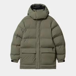 Luxury Designer <b>Men's</b> Regular Branded <b>White</b> Plus Size Hooded Puffer <b>Jacket</b> with Zipper Closure Waterproof Features Spring - Product Image 6