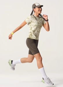 Camiseta Personalizada para Mujer, Corte Ajustado, Cuello Redondo, Tie Dye con Apliques, Tela de Poliéster y Algodón, Ligera y Transpirable - Product Image 3