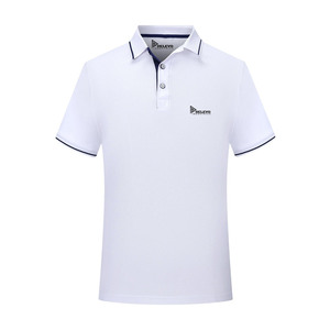 Polo à manches courtes rouge pour homme Relevo Industries, tricoté, décontracté, col rabattu, logo imprimé par transfert thermique - Product Image 4