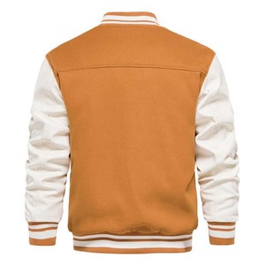 <b>Men's</b> Fashion Varsity Jackets Causal Slim Fit Cotton Letterman College Baseball Jacket For <b>Men</b> Sportswear - Product Image 3