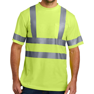 Camiseta de Trabajo de Alta Calidad, Reflectante, de Poliéster, Manga Corta, para Ingenieros, Seguridad, Construcción - Product Image 1