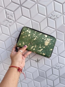 Cartera Metálica de Pelo de Vaca para Mujer, Cartera de Cuero con Pelo, Monedero, Tarjetero, Funda para Teléfono, Estilo Western, Cartera Multicolor para Mujer - Product Image 3