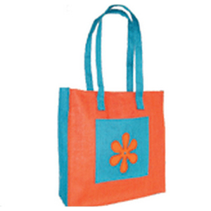 FLOWER DESIGN WOMEN"SJUTE SHOPPING <b>BAG</b> - Product Image 1
