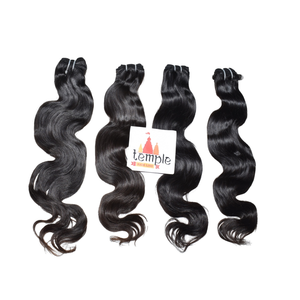 ผมต่อมัดผมมนุษย์สีดำธรรมชาติสำหรับผู้หญิงทอเป็นลอนคลื่นลึก100% เวียดนาม - Product Image 1