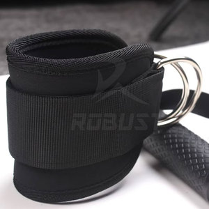 สายรัดข้อเท้าหนังพร้อมโลโก้แบบกำหนดเอง ปรับได้ ไม่ลื่น หัวเข็มขัดแบบปรับได้ เป็นมิตรกับสิ่งแวดล้อม ระบายอากาศได้ดี อุปกรณ์เสริมสำหรับออกกำลังกายและฟิตเนส - Product Image 2